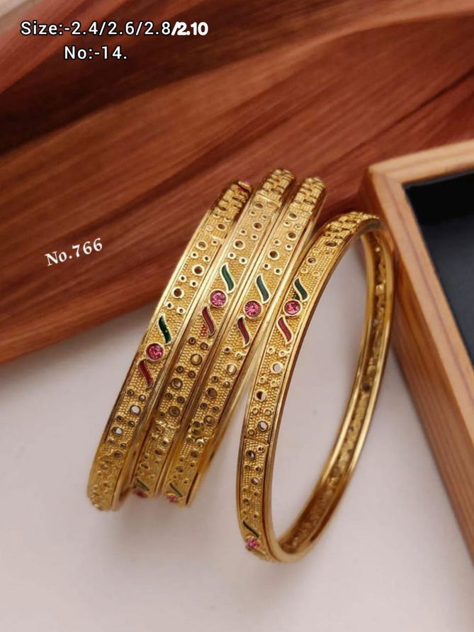 Designer Micro Gold Plating 4 Pice Bangles Suppliers in Mumbai
